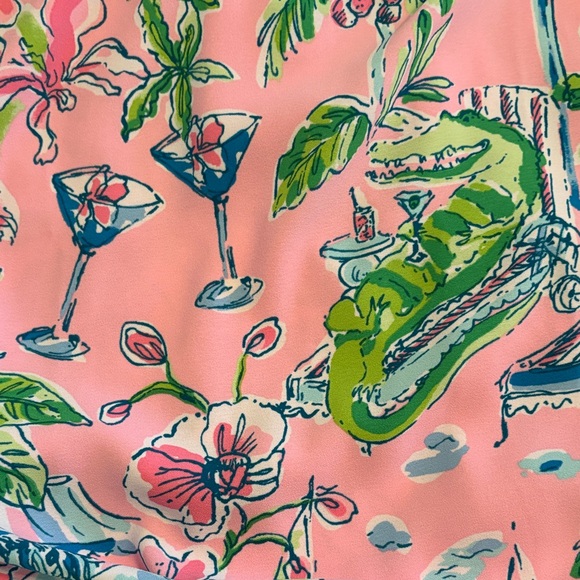 NWT Lilly Pulitzer Ocleppo Maxi Caftan Conch Shell Pink Sunny Dee size 16 - Picture 11 of 16